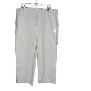 New Old Navy Women’s Stripe crop Pants Size 18 Blue White BNWT high rise